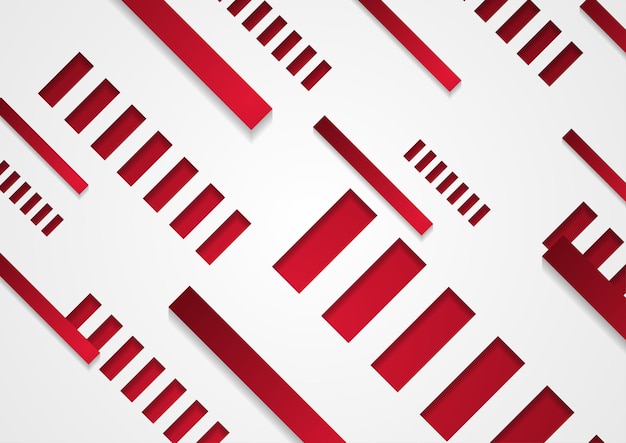 Geometrische rood grijze tech abstracte achtergrond