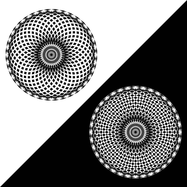 Geometrische spiraalpatroon kunst