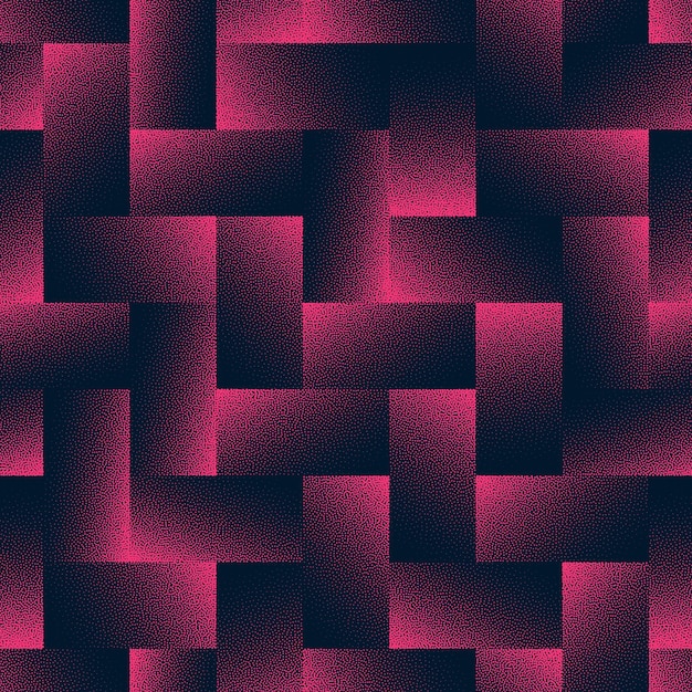 Vector geometrische tegels met een opvallend naadloos patroon trendvector paarse abstractie