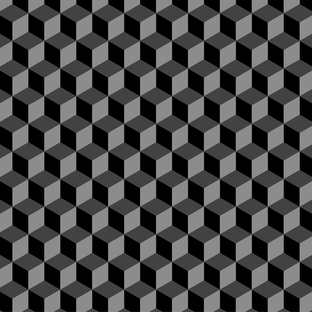 Geometrische vector achtergrond Naadloze patroon kubussen vormen Abstracte decoratie illustratie Vector