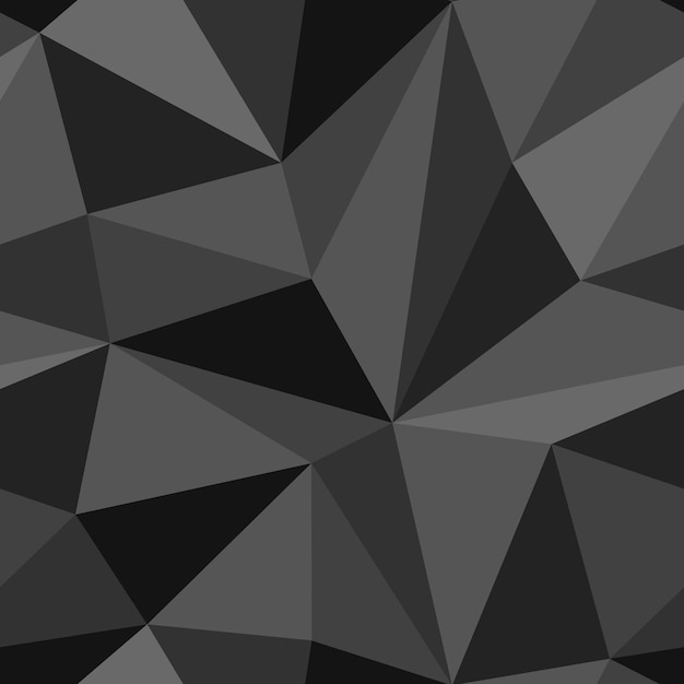 Geometrische vector naadloze patroon. Zwarte abstracte achtergrond.