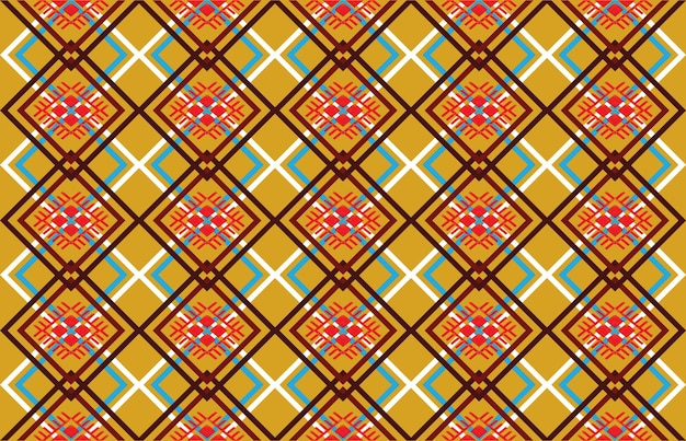 Geometrische vectorachtergrond met sacrale tribale etnische elementen. Traditionele driehoeken zigeuner geometri