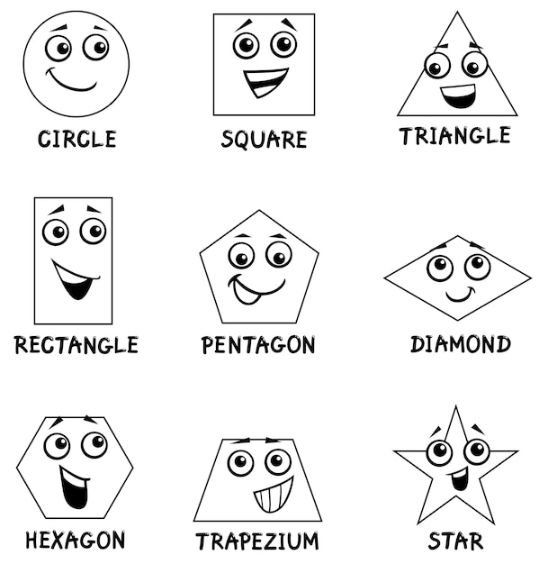 Geometrische vormen kleurboek