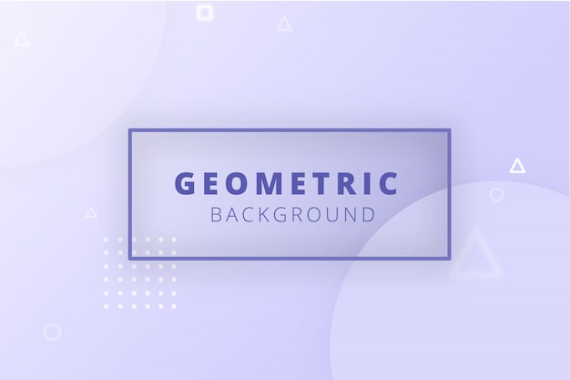 Geometrische zachte banner