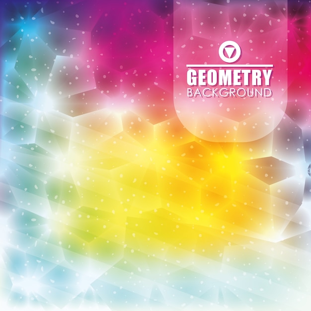 Vector geometry background concept with icon design