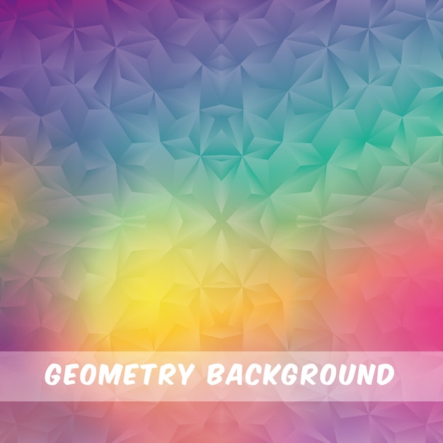 Geometry background concept with icon design