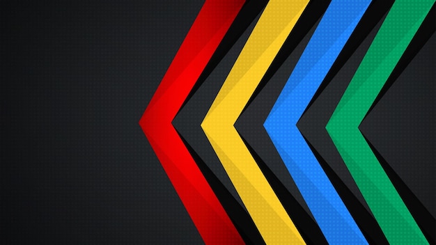 Геометрия Геометрия формирует красные, желтые, синие и зеленые линии на темном фоне, красные линии на темно-синем фоне.