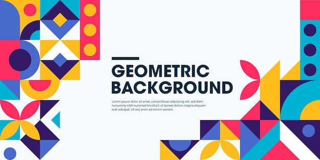 Геометрический минималистский художественный постер с простой формой и фигурой. Абстрактный векторный дизайн рисунка в скандинавском стиле для веб-баннера.