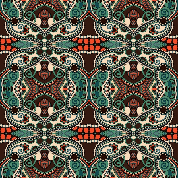 Geometry vintage floral seamless pattern