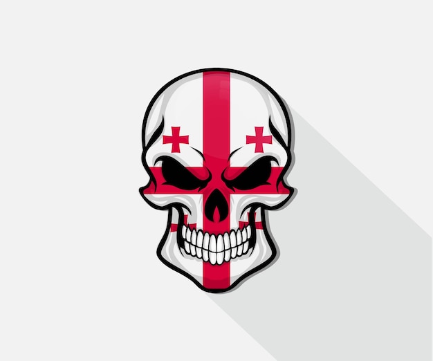 Georgia skull flag icon