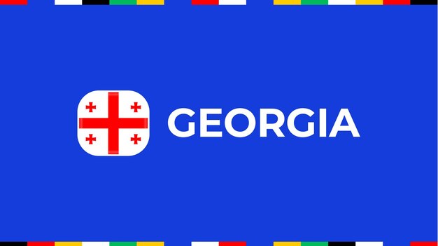 Georgia vlag voetbal 2024 toernooi