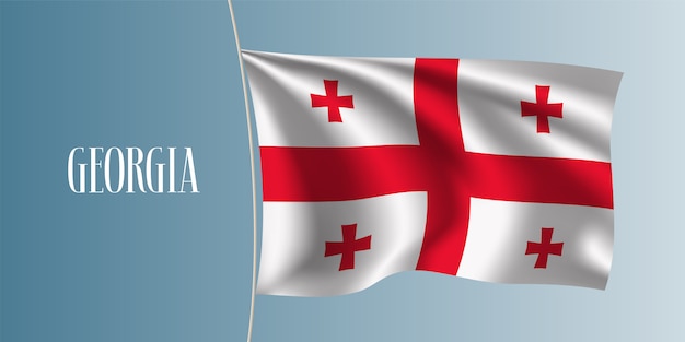 Georgia waving flag