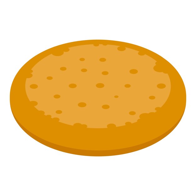 Vector georgian bread icon isometric vector food restaurant cheese meal