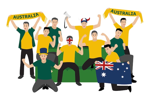 Gepassioneerde voetbalfans uit Australië