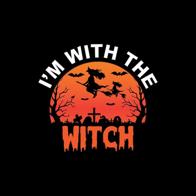 Vector gepersonaliseerd halloween-t-shirtontwerp