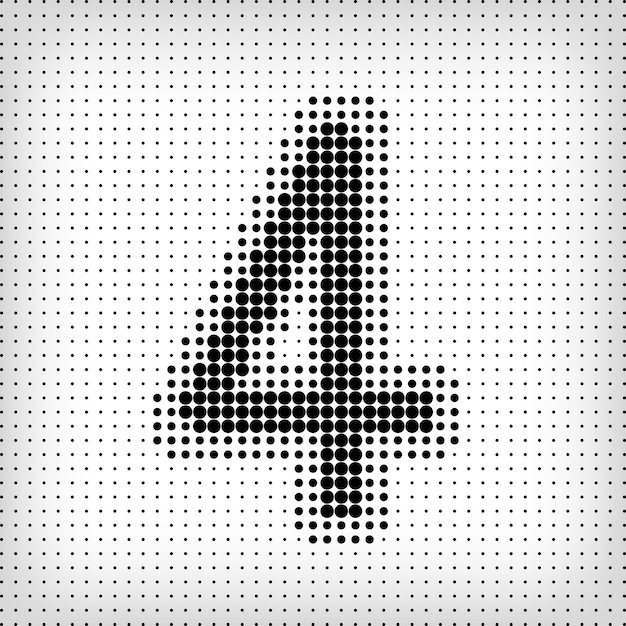Vector gepunt nummer 4 het aantal pixels is vlak en vast integratieve en integratieve pixelbeweging