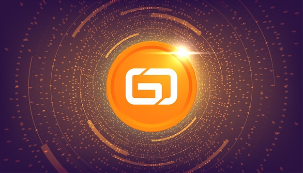 Gera Coin GERA munt cryptocurrency concept banner achtergrond