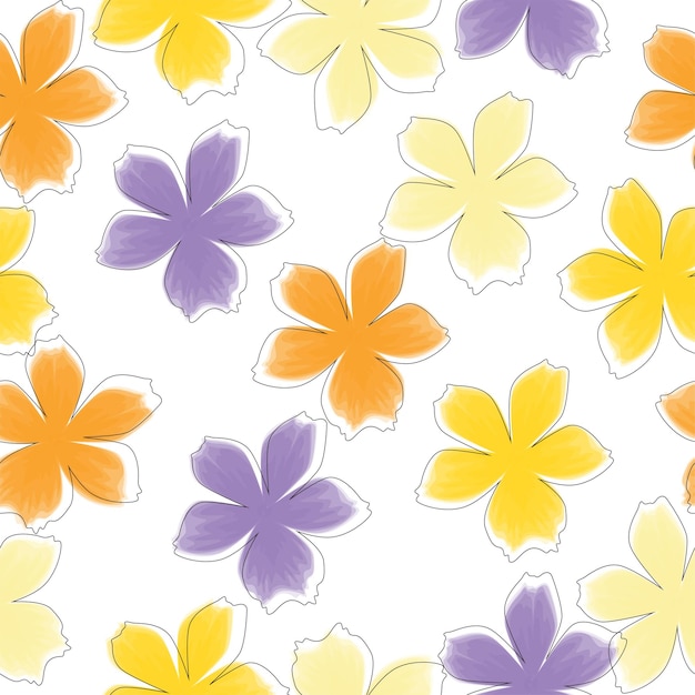 Gerbera naadloze patroon bloemen achtergrond