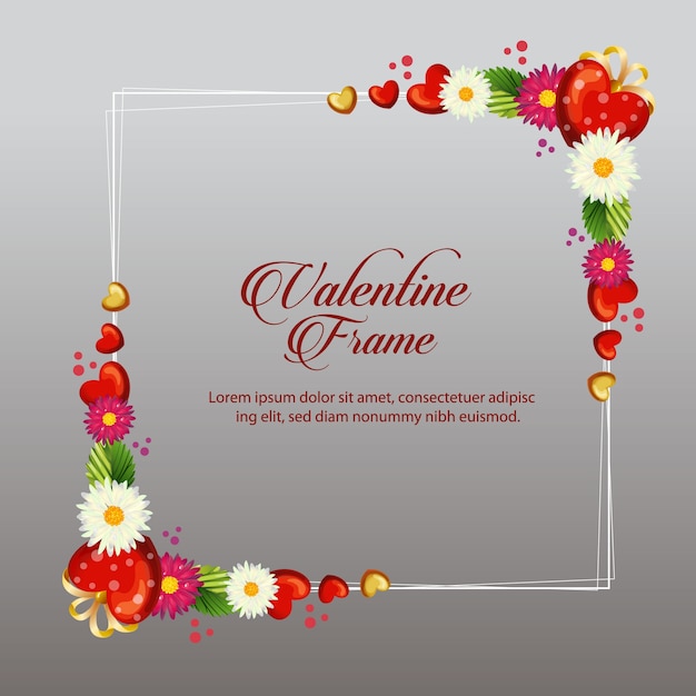 gerbera valentine frame