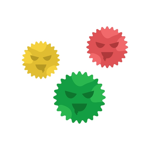 Vector germ virus vector illustration wuhan virus infection icon