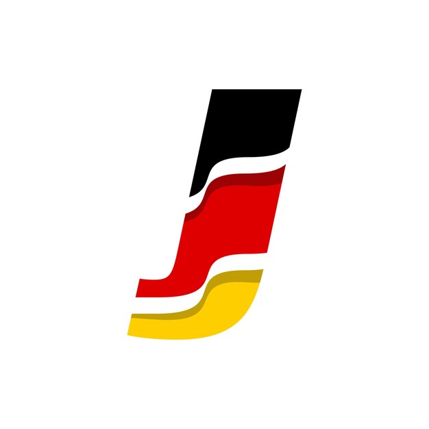 German Alphabet Flag J