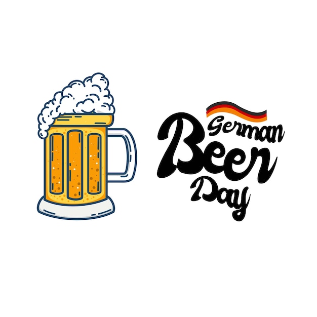 Векторный шаблон немецкого дня пива