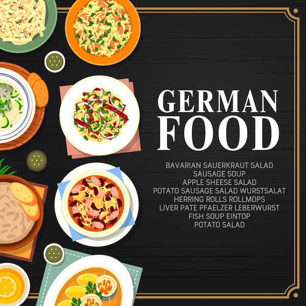 German cuisine. traditional dishes