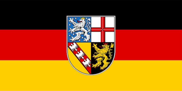 A german flag with a lion and a lion on the front.