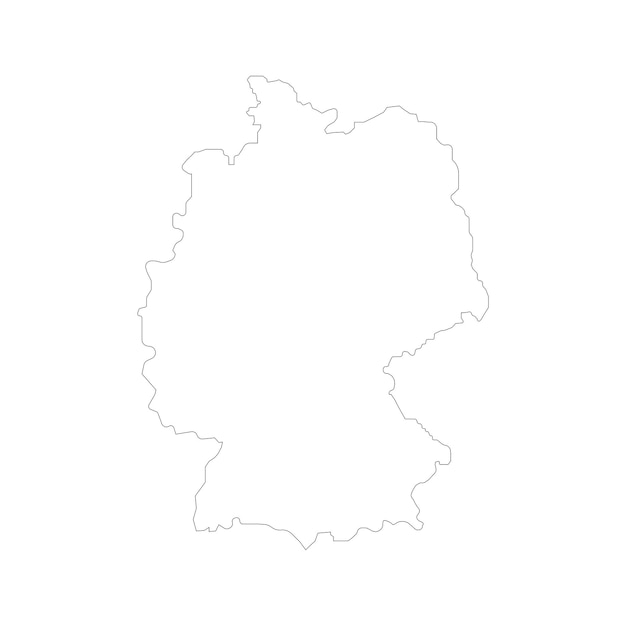 독일 지도 로고 일러스트 디자인