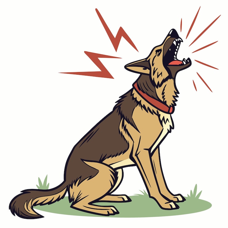 Vector german shepherd dog vector