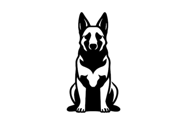 Vector german shepherd icon