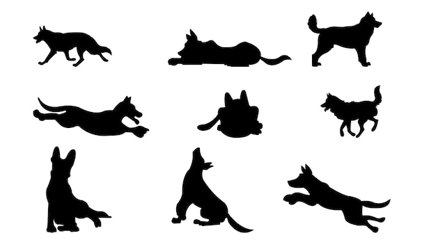 German Shepherd silhoutte