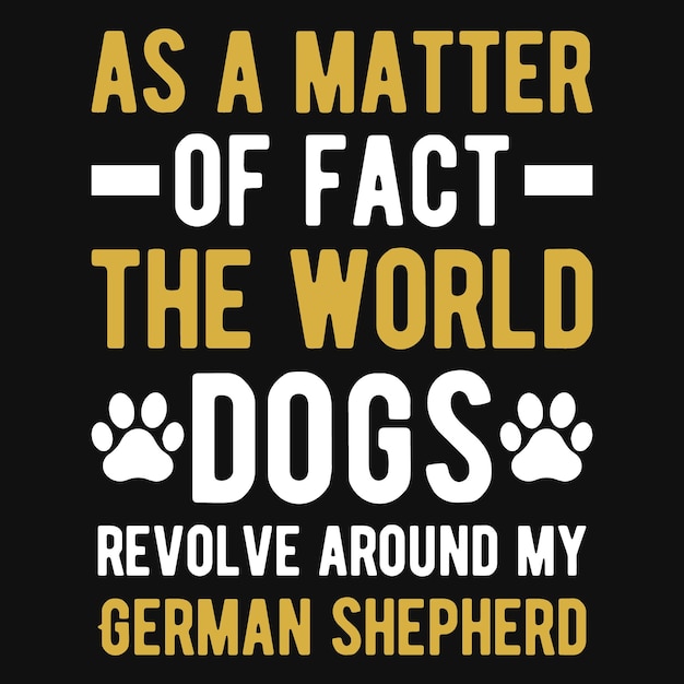 German shepherd tshirt design