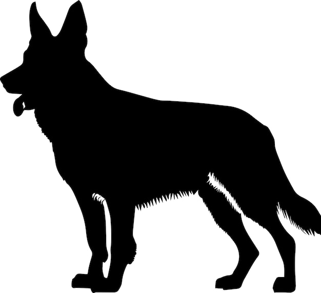 German Shepherd vector silhouette