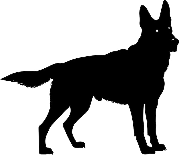 German Shepherd vector silhouette