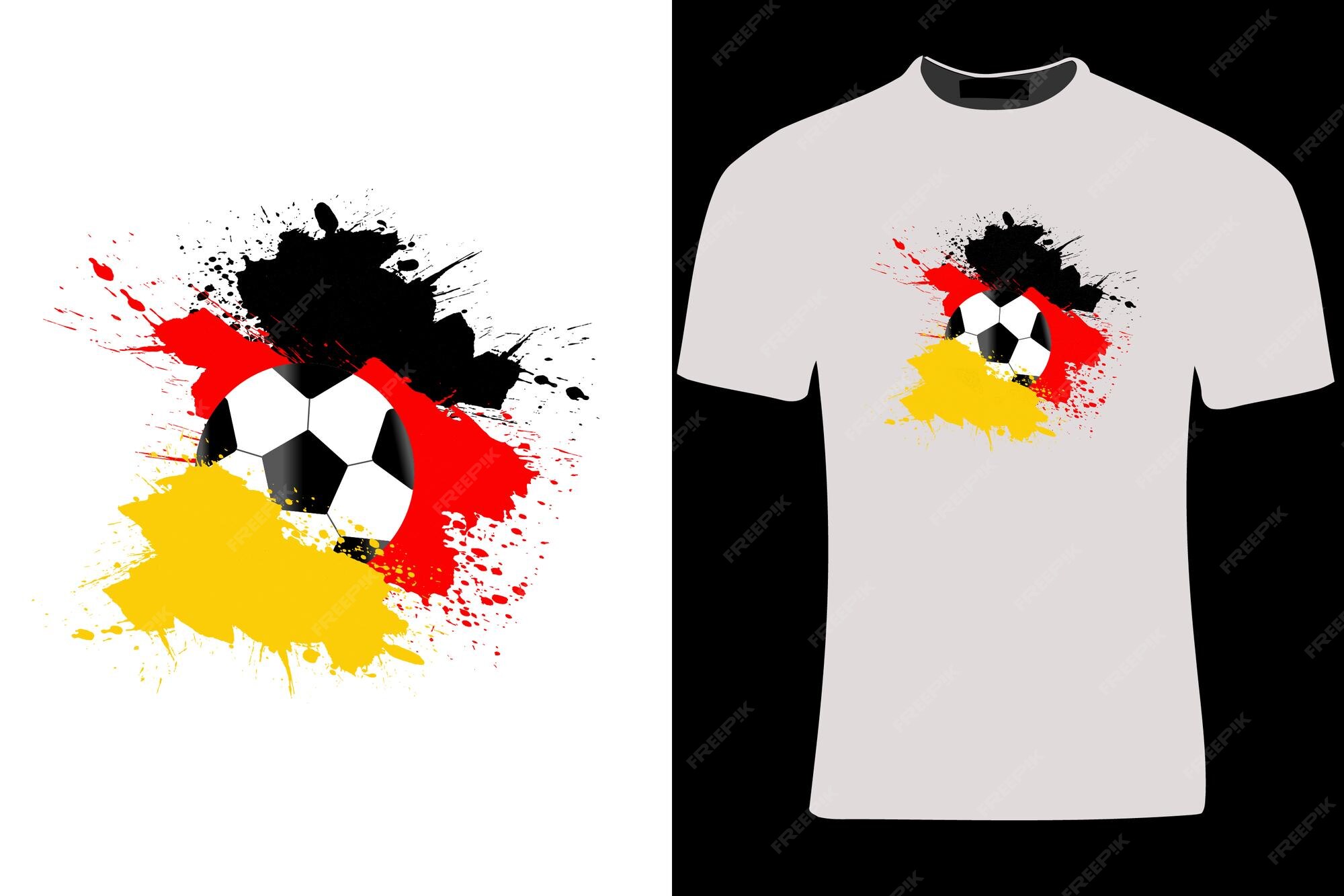 Premium Vector | German soccer t shirt design illustration