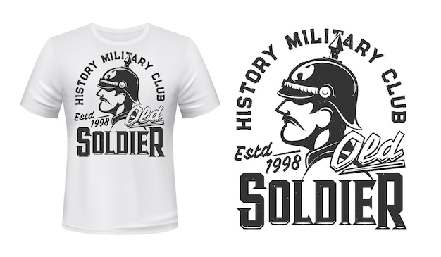 German soldier t-shirt print