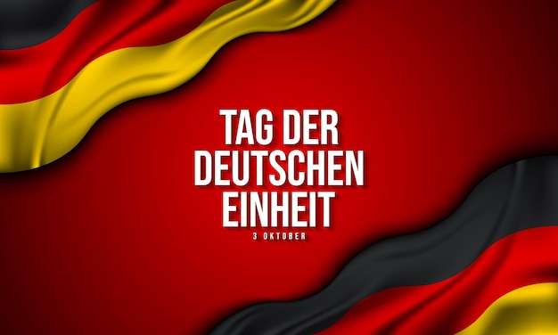 Vector german unity day background design