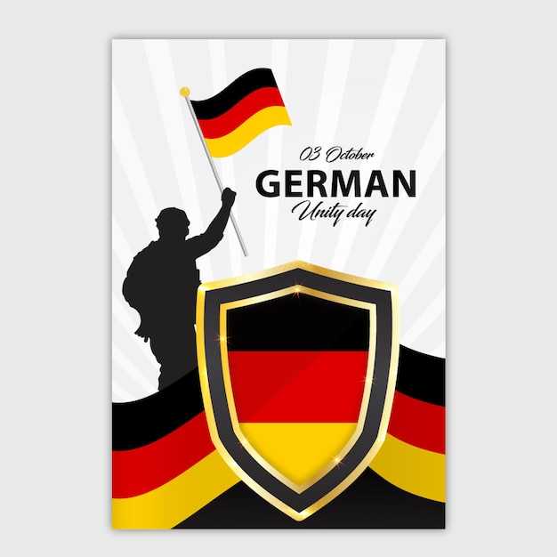 German Unity day template