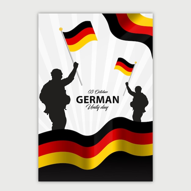 German Unity day template