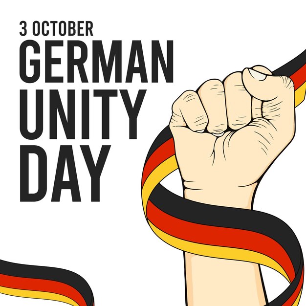 German Unity Day Vector