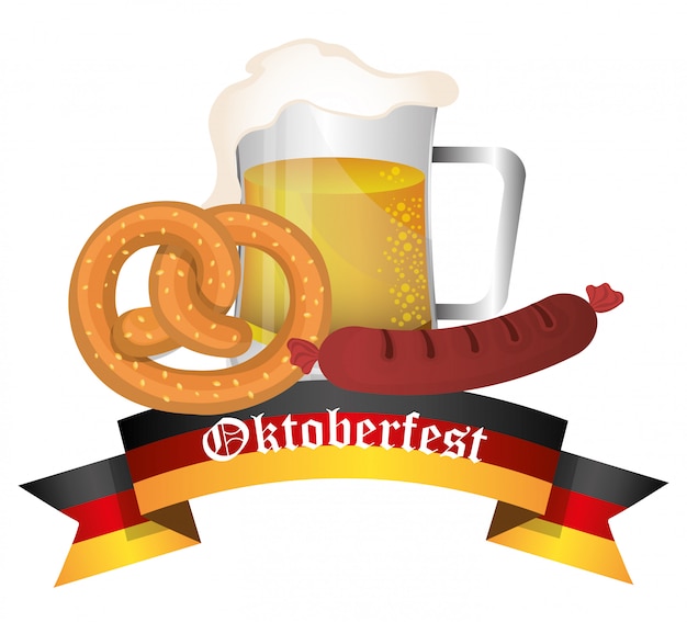 Germany cultures and oktober fest design.