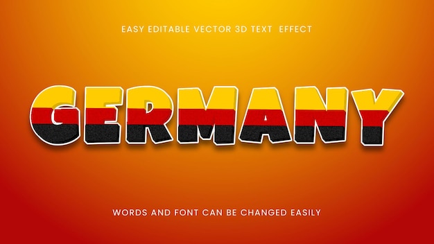 Germany editable text effects
