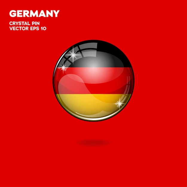 Germany flag 3d buttons