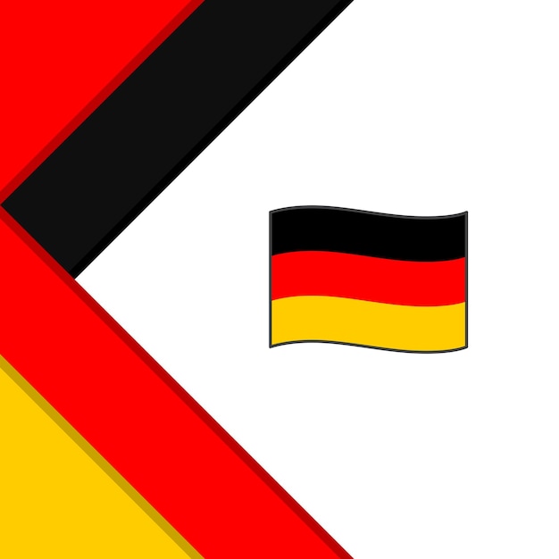 Germany Flag Abstract Background Design Template Germany Independence Day Banner Social Media Post Germany