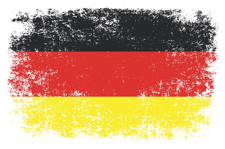 Vector germany flag in grunge style