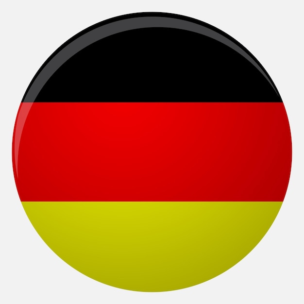 Germany flag icon flat National flag germany illustration vector country of symbol