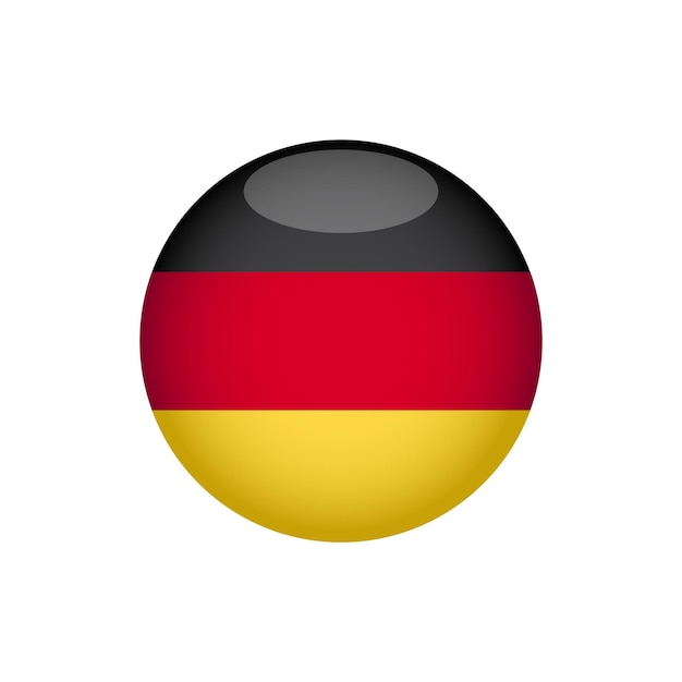 Modelli di progettazione vettoriale delle icone della bandiera tedesca concetto semplice ed elegante