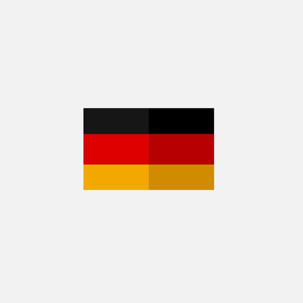 Vettore icona della bandiera della germania