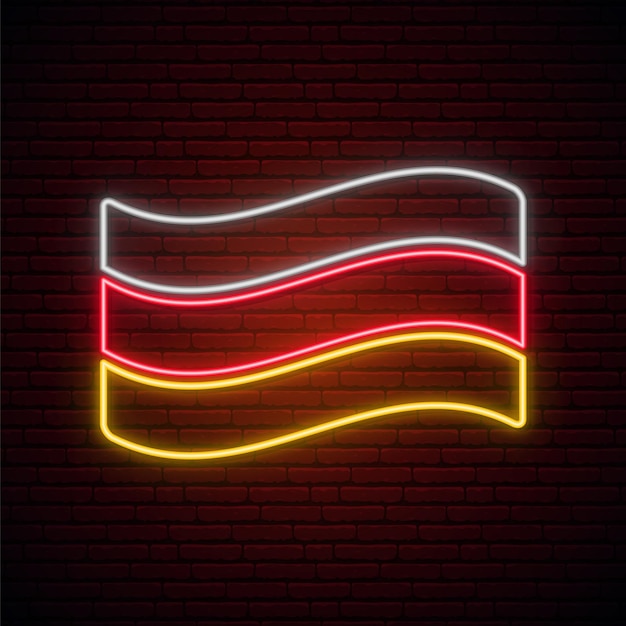 Germany flag neon sign